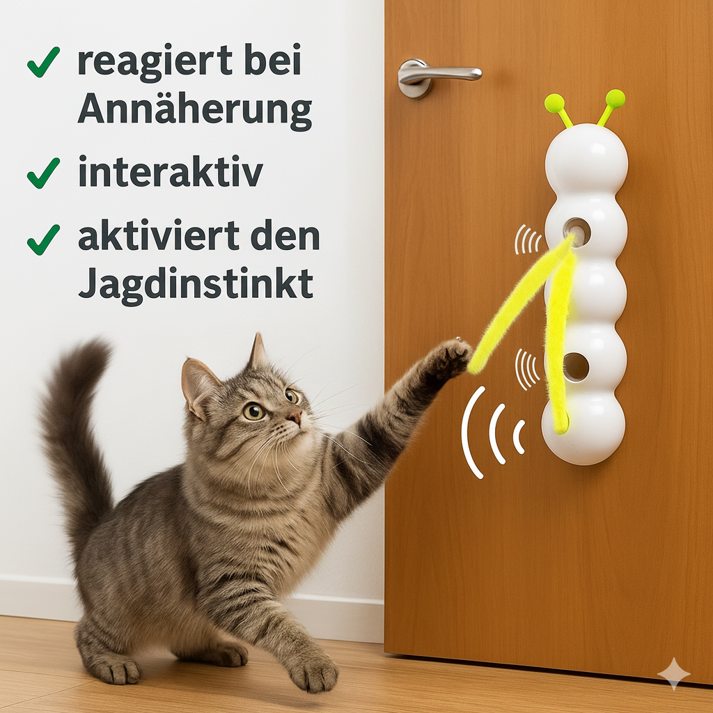 Funkel FangWurm - interaktives Katzenspielzeug